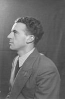 John doing a self portrait in about 1949