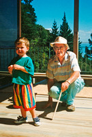 Caleb 3 yrs with Uncle Tom 1996.