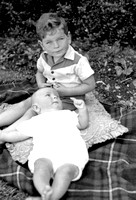 Donald about 3.5 yrs and Christopher about 10 mths in 1955