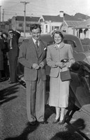 Ian & Dorothy in June 1951 after their wedding, Auckland
