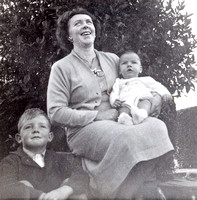 Allan Swanson & Alison with baby Karen in 1960
